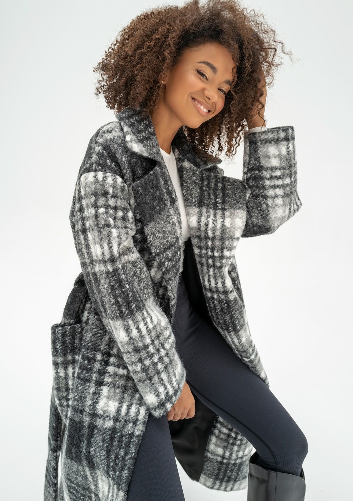 Blade - Checked boucle coat