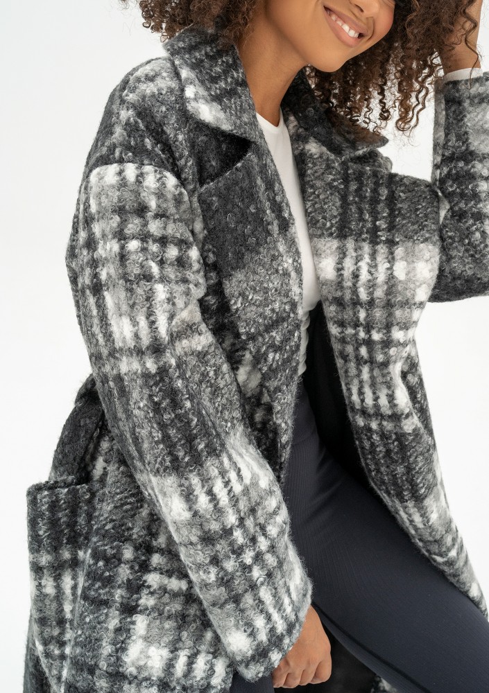 Blade - Checked boucle coat