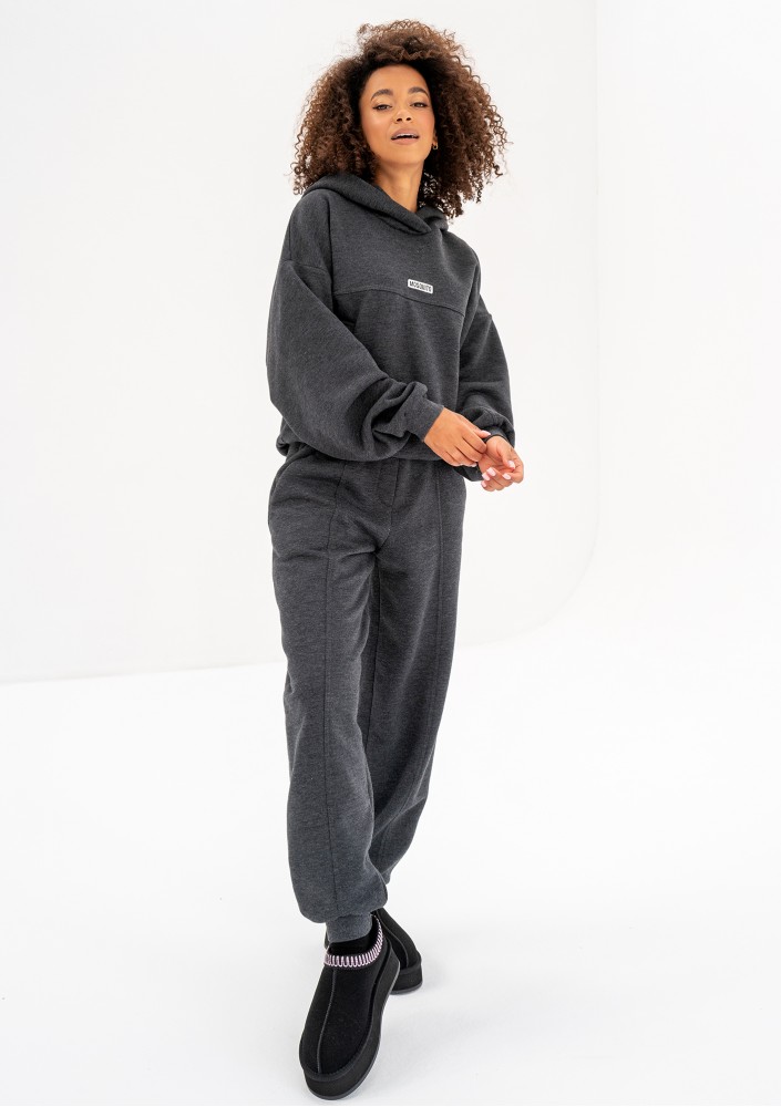 Camp - Dark melange hoodie