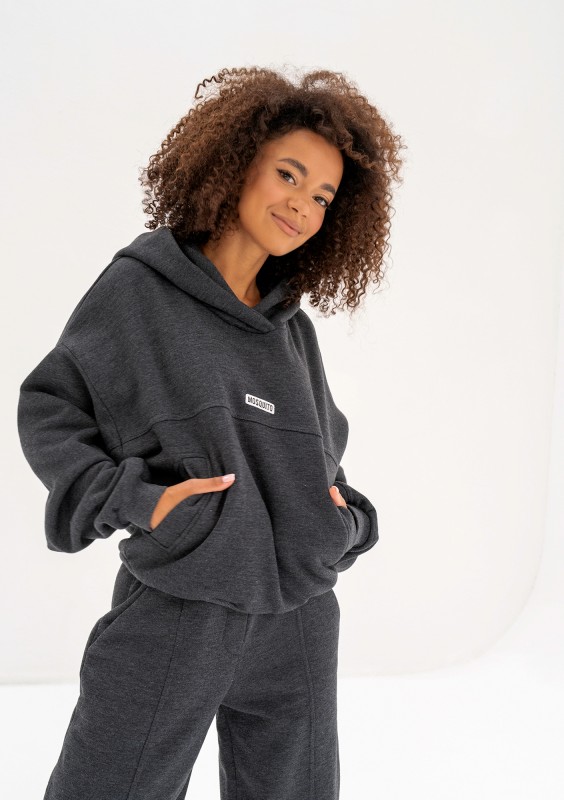 Camp - Dark melange hoodie