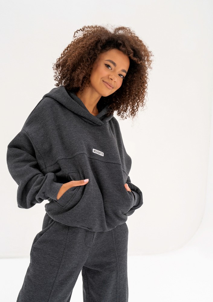 Camp - Dark melange hoodie