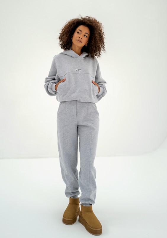 Camp - Grey melange hoodie