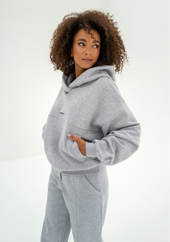 Camp - Grey melange hoodie