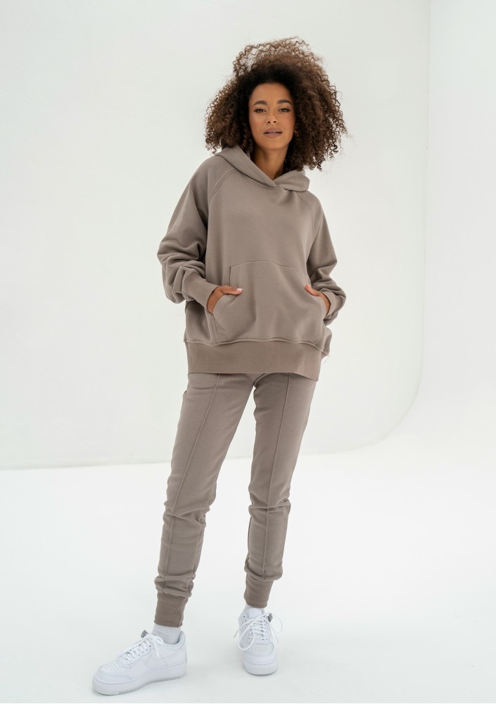 Hoody - Spodnie dresowe jogger Simple Taupe