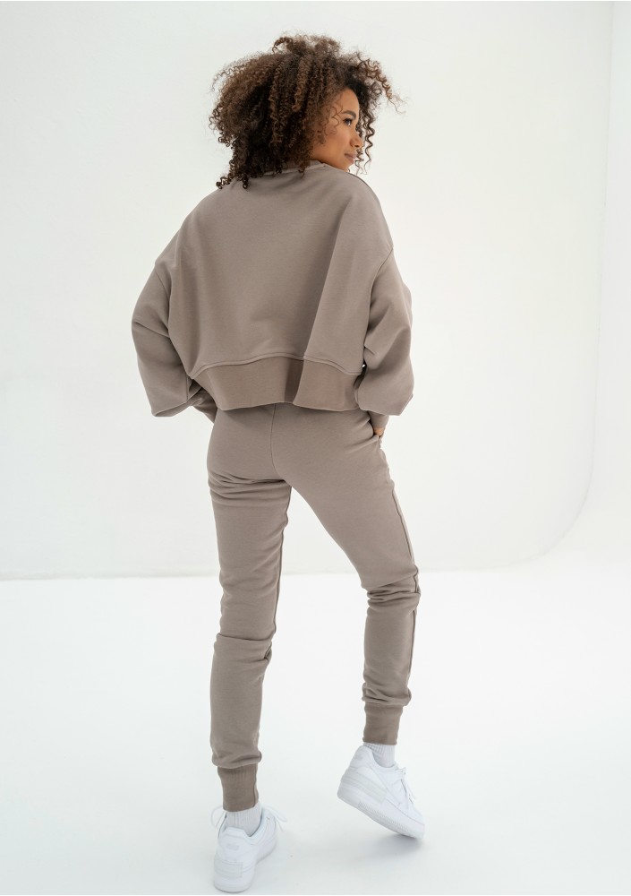 Hoody - Spodnie dresowe jogger Simple Taupe