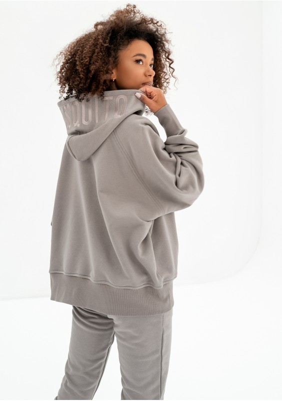 Hoody - Simply taupe oversize hoodie