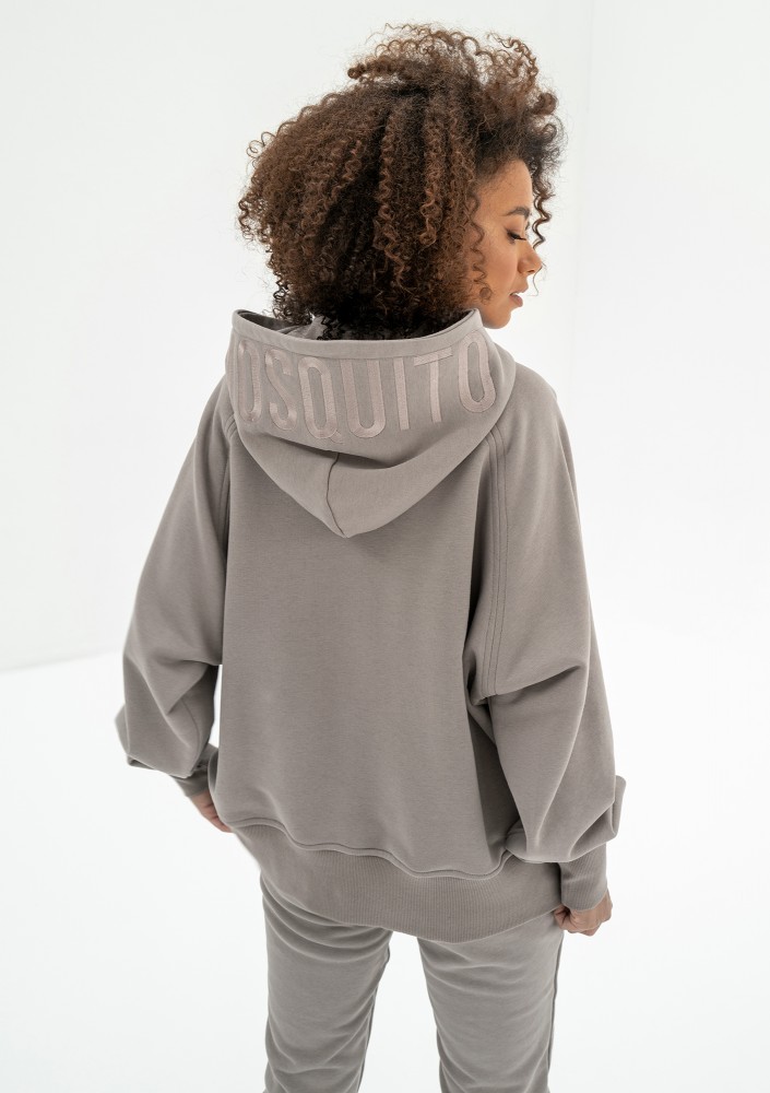 Hoody - Simply taupe oversize hoodie