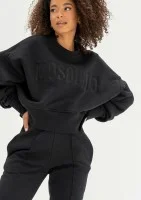 Shore Thin - Black sweatshirt with an embroidered logo