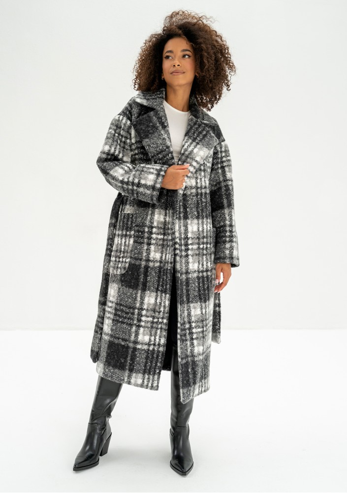 Blade - Checked boucle coat