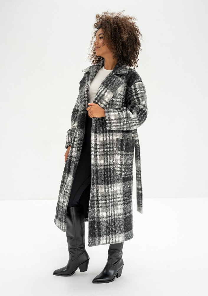 Blade - Checked boucle coat