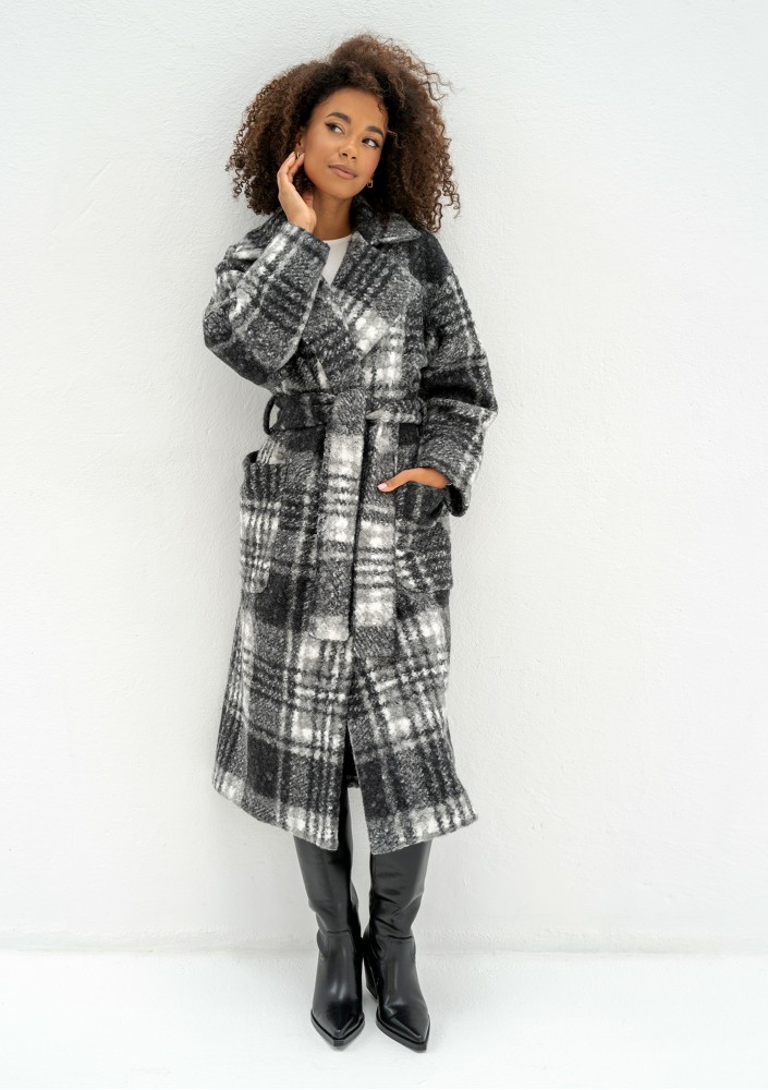 Blade - Checked boucle coat