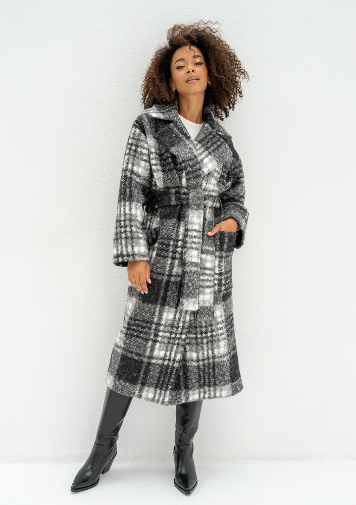 Blade - Checked boucle coat