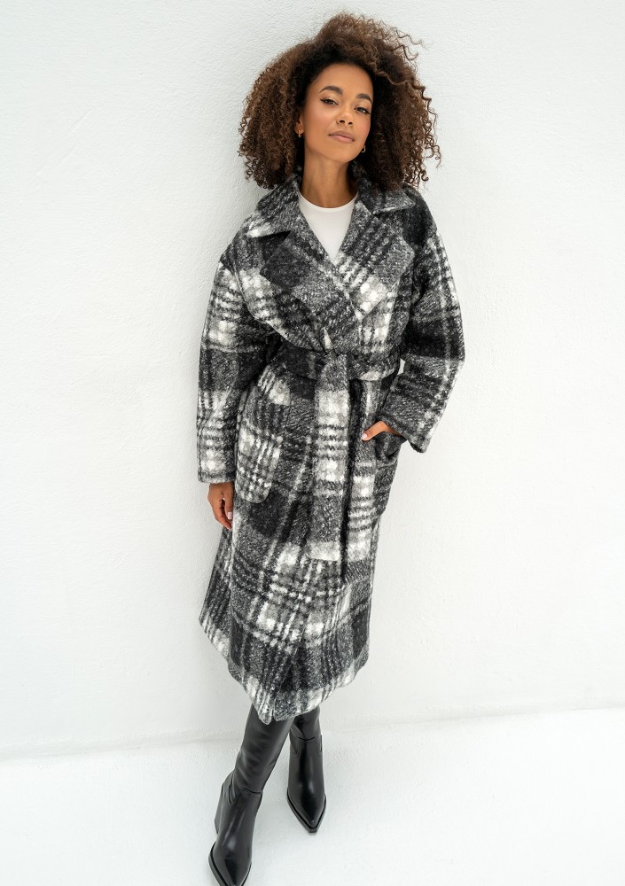 Blade - Checked boucle coat
