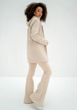 Clove - Beige knitted trousers