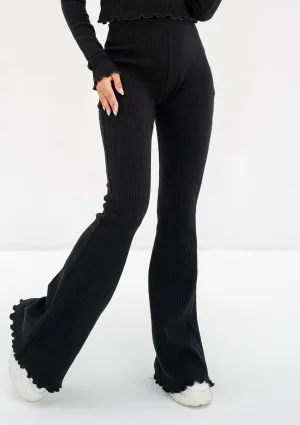 Clove - Black knitted trousers