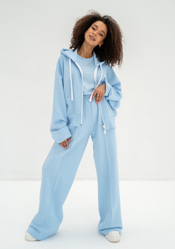 Costa - Baby blue wide sweatpants