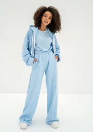 Bane - Rozpinana bluza oversize z kapturem Baby Blue