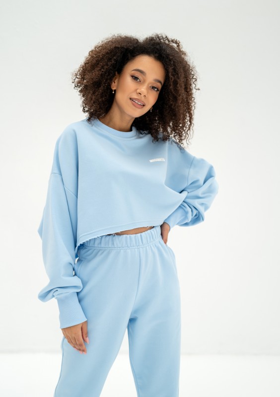 Shore Crop - Bluza oversize Baby Blue