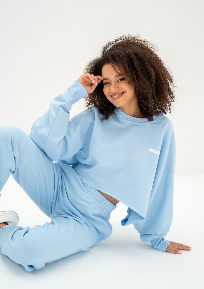 Shore Crop - Bluza oversize Baby Blue