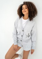 Clary - Kardigan dresowy Light Melange