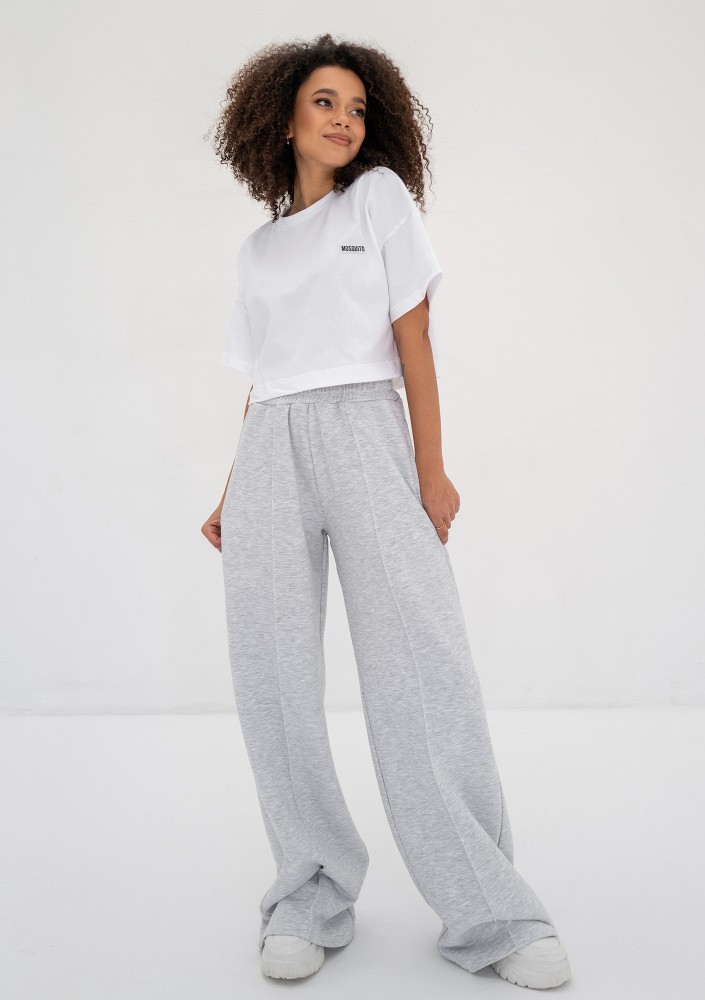 Costa - Light melange wide sweatpants