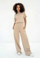 Costa - Sand beige wide sweatpants