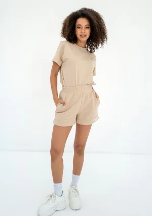Bane - Szorty dresowe Sand Beige