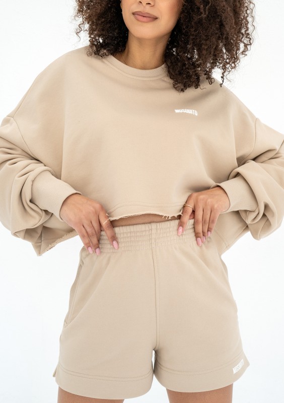Shore Crop - Bluza oversize Sand Beige