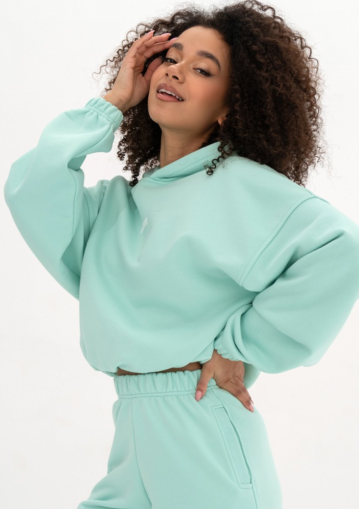 Icon - Bluza z kapturem i ściągaczem Fresh Mint