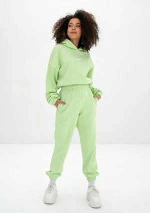 Icon - Bluza z kapturem i ściągaczem Lime Green