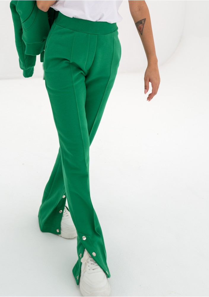 Club - Kelly green snap-buttoned sweatpants