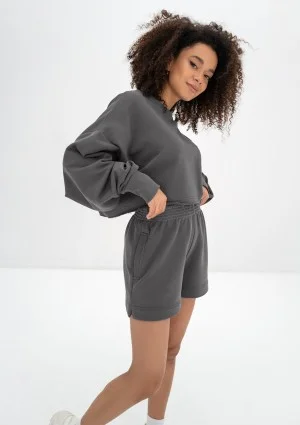 Shore Crop - Bluza oversize Dark Stone