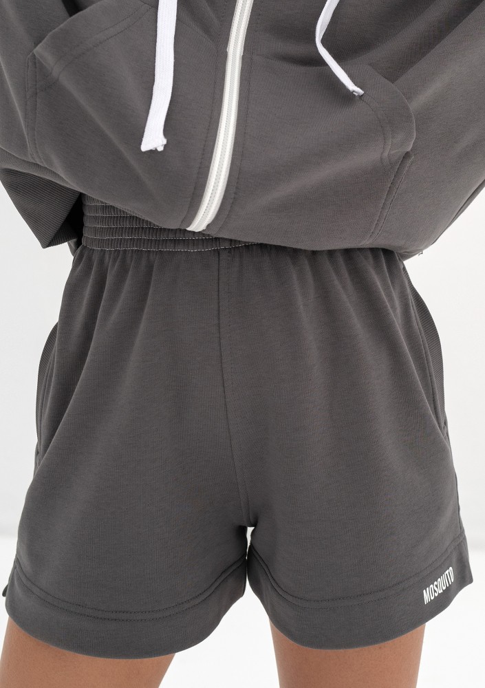 Bane - Dark stone grey shorts