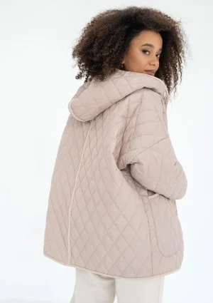 Madden - Beige quilted oversized jacket
