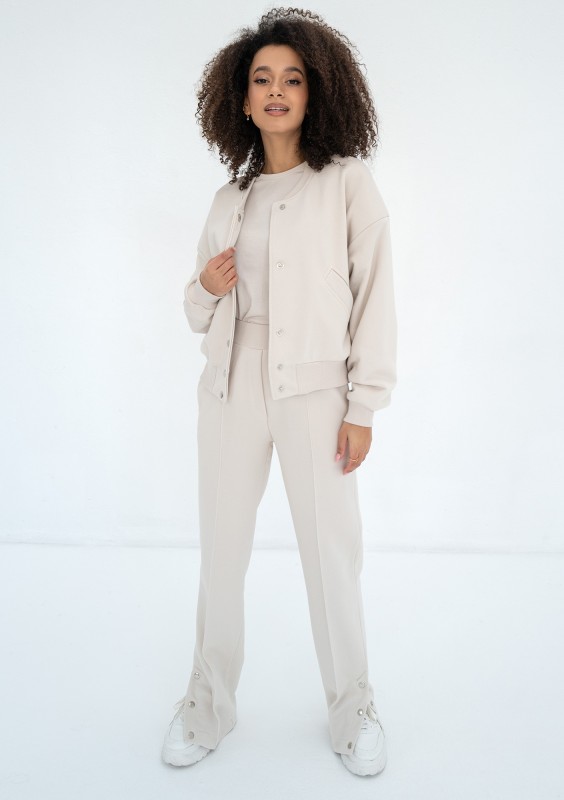 Club - Coconut snap-buttoned sweatpants