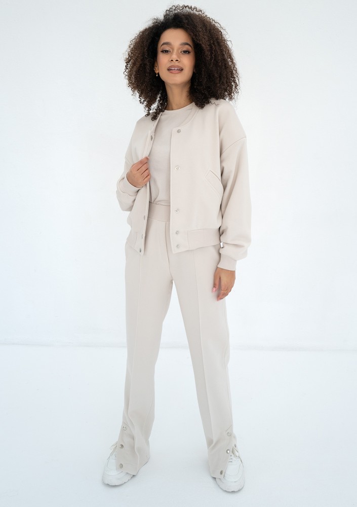 Club - Bawełniana bluza typu bomber Coconut