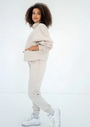 Based - Rozpinana bluza oversize ze stójką Coconut