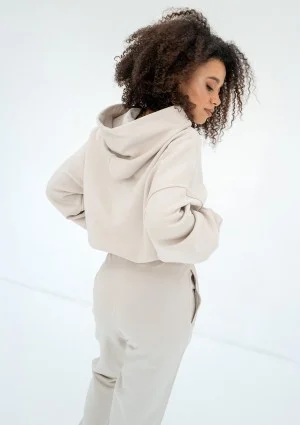 Icon - Bluza z kapturem i ściągaczem Coconut