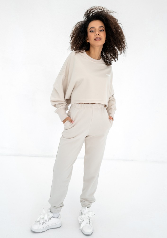 Shore Crop - Coconut crop oversize sweatshirt