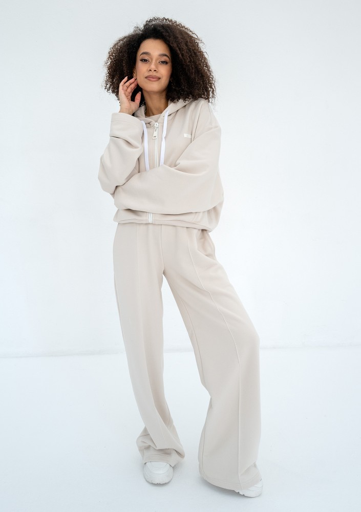 Costa - Coconut wide sweatpants