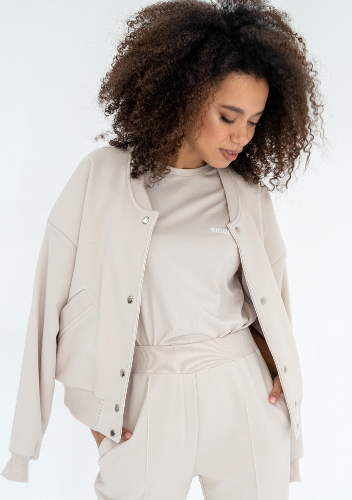 Club - Coconut snap-buttoned sweatshirt