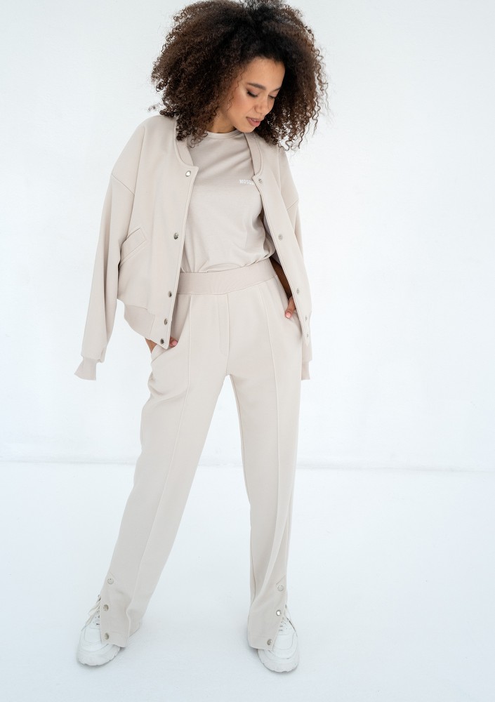 Club - Bawełniana bluza typu bomber Coconut