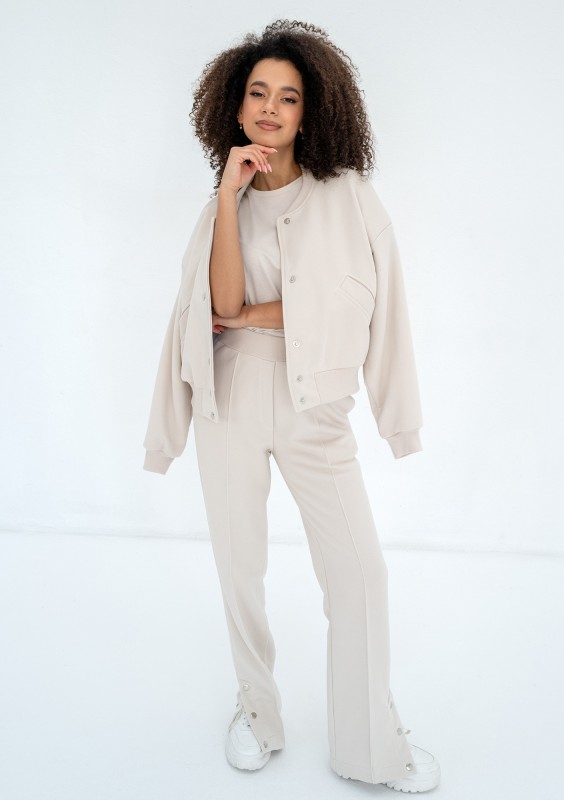 Club - Coconut snap-buttoned sweatpants