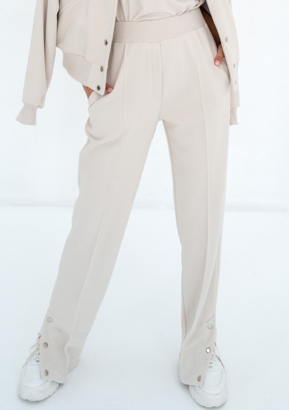 Club - Coconut snap-buttoned sweatpants