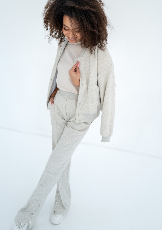 Club - Spodnie z rozpinaną nogawką Warm Melange