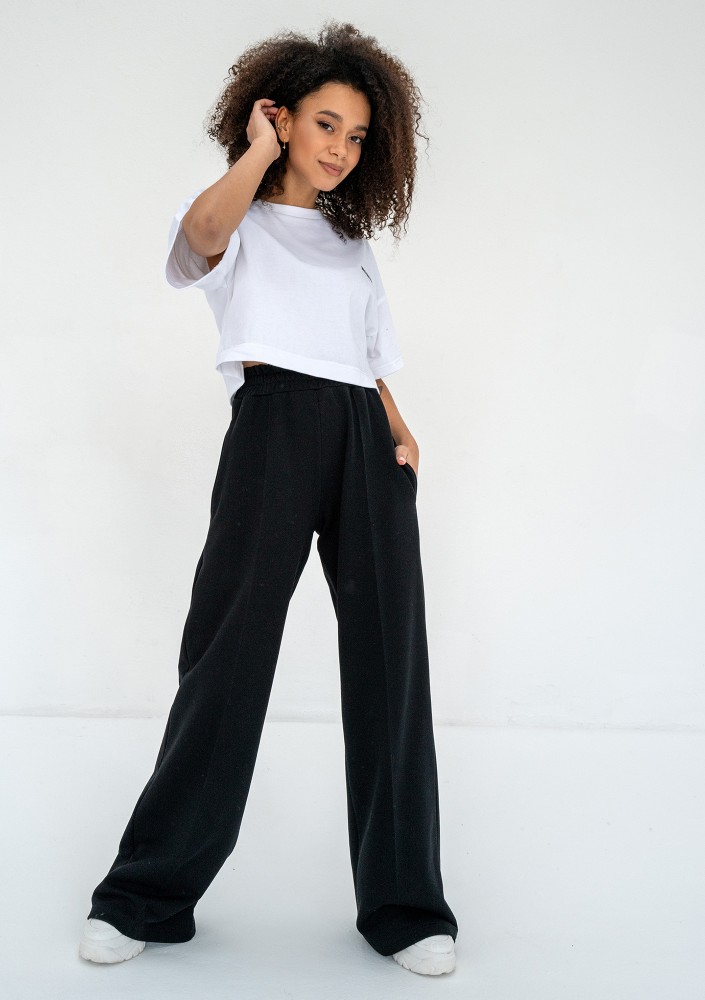 Costa - Black wide sweatpants