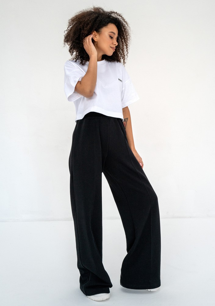 Costa - Black wide sweatpants