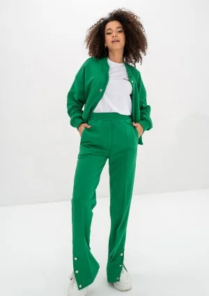 Club - Kelly green snap-buttoned sweatpants