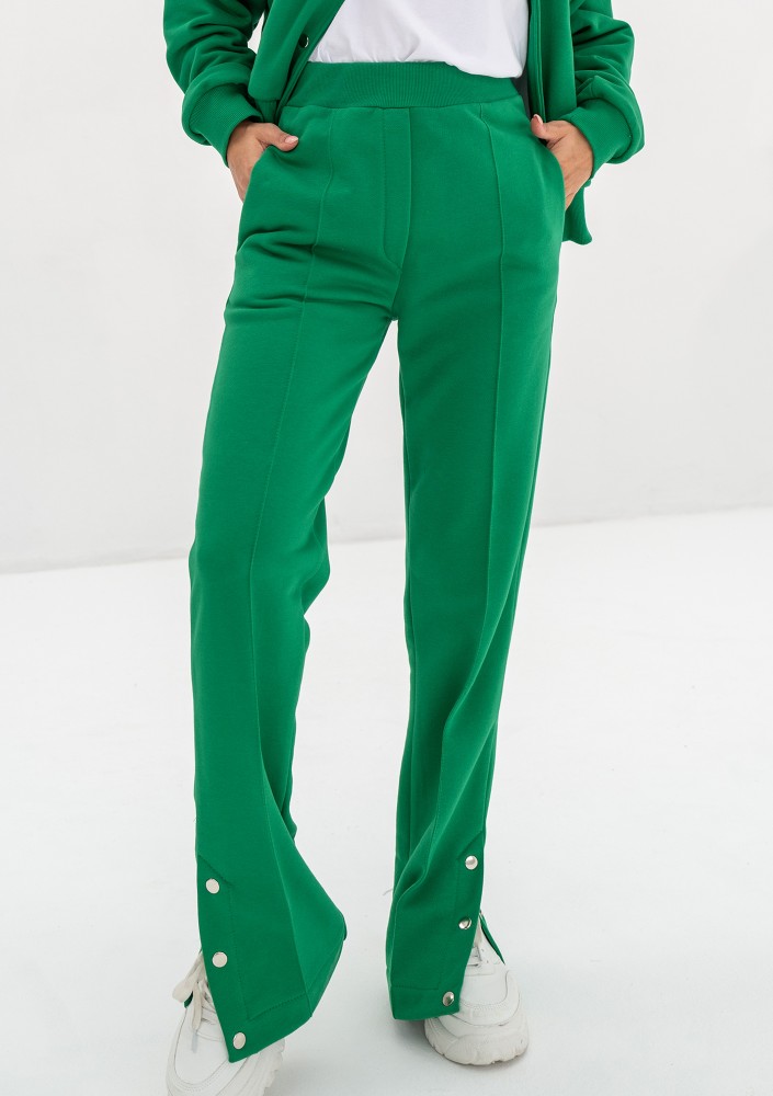 Club - Kelly green snap-buttoned sweatpants