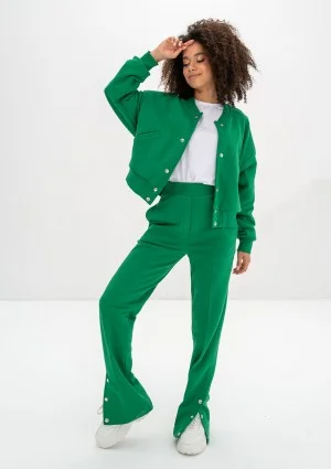 Club - Kelly green snap-buttoned sweatpants